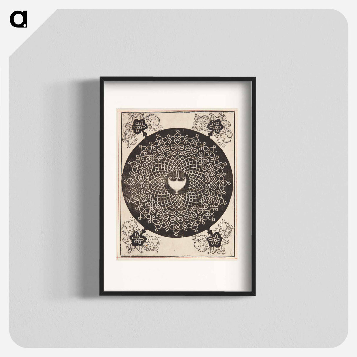 アートポスター-Knob with heart-shaped center - アルブレヒト デューラー Poster.
