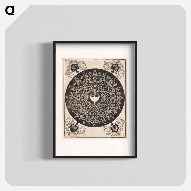 アートポスター-Knob with heart-shaped center - アルブレヒト デューラー Poster.