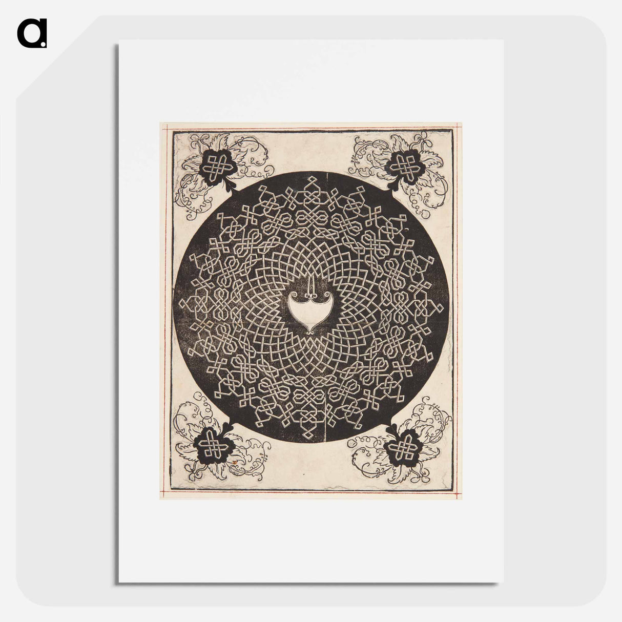 アートポスター-Knob with heart-shaped center - アルブレヒト デューラー Poster.
