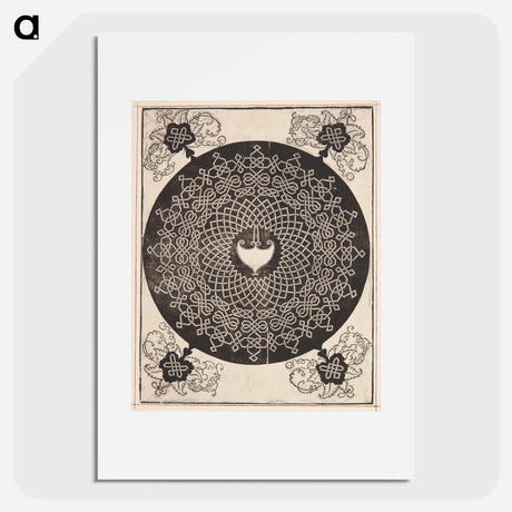 アートポスター-Knob with heart-shaped center - アルブレヒト デューラー Poster.