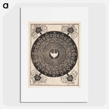 Knob with heart-shaped center - アルブレヒト デューラー Poster.