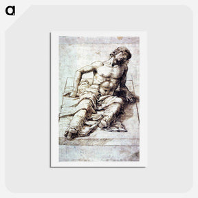 アートポストカード-Study for a Christ - アンドレア マンテーニャ Postcard.
