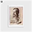 アートポストカード-Caricature of Léon Manchon - クロード モネ Postcard.
