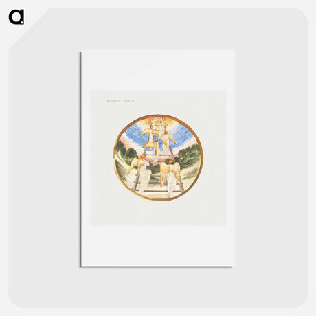 アートポストカード-Jacob's Ladder from The Flower Book - エドワード バーン ジョーンズ Postcard.