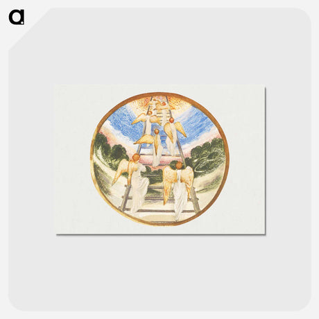 アートポストカード-Jacob's Ladder from The Flower Book - エドワード バーン ジョーンズ Postcard.