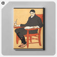 アートパネル-Man sitting in a chair - エドワード ペンフィールド Canvas.