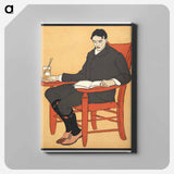 アートパネル-Man sitting in a chair - エドワード ペンフィールド Canvas.