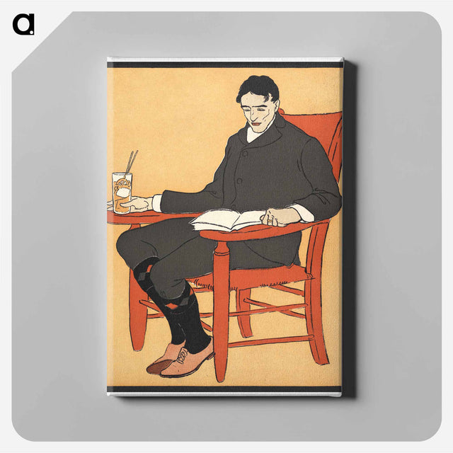 アートパネル-Man sitting in a chair - エドワード ペンフィールド Canvas.