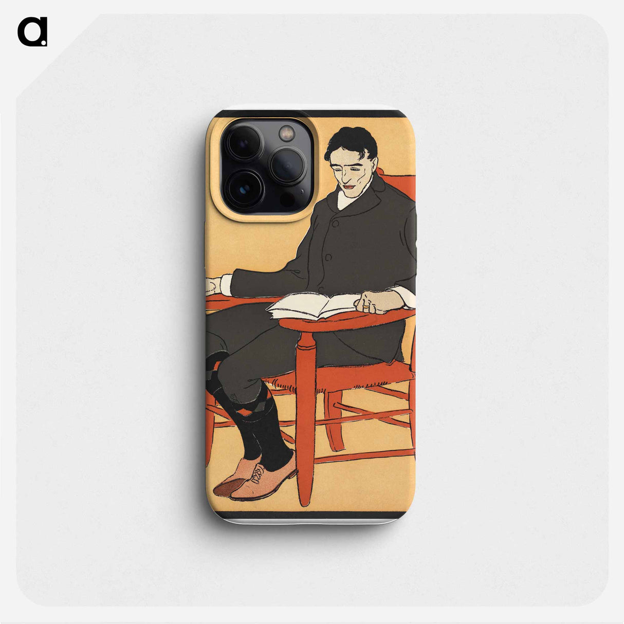 Man sitting in a chair - Edward Penfield Phone Case.