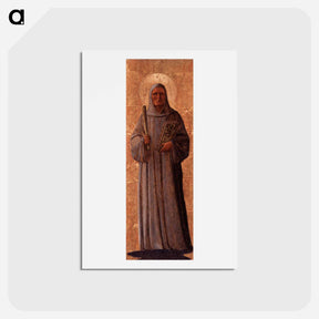 アートポストカード-St. Bernard of Clairvaux - フラ アンジェリコ Postcard.