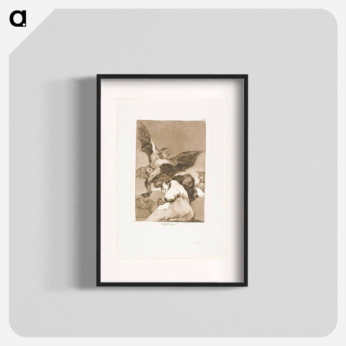 Tale-Bearers - Blasts of Wind - Francisco de Goya Poster.