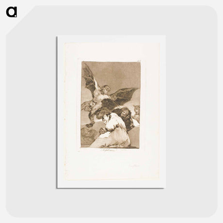 アートポストカード-Tale-Bearers - Blasts of Wind - フランシスコ デ ゴヤ Postcard.