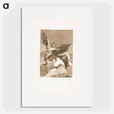 Tale-Bearers - Blasts of Wind - Francisco de Goya Poster.