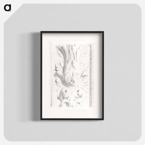 アートポスター-Architectural Motifs: Double Acanthus Fleuron - ジョルジュ スーラ Poster.
