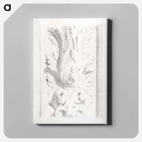 Architectural Motifs: Double Acanthus Fleuron - Georges Seurat Canvas.