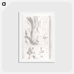 アートポストカード-Architectural Motifs: Double Acanthus Fleuron - ジョルジュ スーラ Postcard.