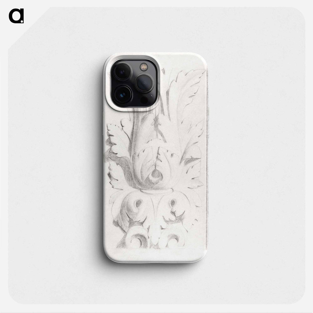 Architectural Motifs: Double Acanthus Fleuron - ジョルジュ スーラ Phone Case.