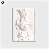 アートポストカード-Architectural Motifs: Double Acanthus Fleuron - ジョルジュ スーラ Postcard.
