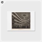 アートポストカード-Auditorium in the old Burgtheater - グスタフ クリムト Postcard.