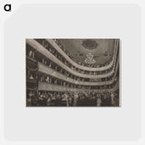 アートポストカード-Auditorium in the old Burgtheater - グスタフ クリムト Postcard.