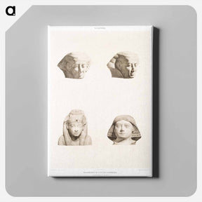 アートパネル-Egyptian Art Fragments
 - エジプト美術史 Canvas.