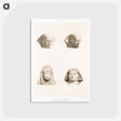 アートポストカード-Egyptian Art Fragments
 - エジプト美術史 Postcard.