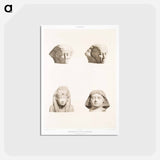 アートポストカード-Egyptian Art Fragments
 - エジプト美術史 Postcard.