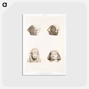 アートポストカード-Egyptian Art Fragments
 - エジプト美術史 Postcard.