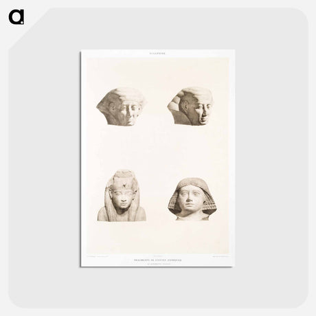 アートポストカード-Egyptian Art Fragments
 - エジプト美術史 Postcard.