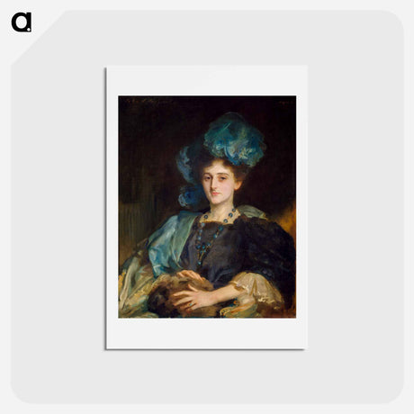 アートポストカード-Portrait of Miss Katherine Elizabeth Lewis - ジョン シンガー サージェント Postcard.