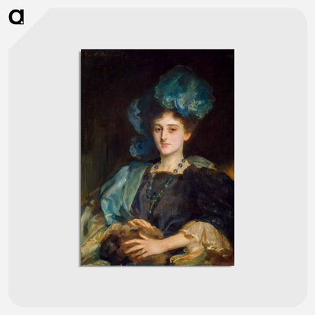 アートポストカード-Portrait of Miss Katherine Elizabeth Lewis - ジョン シンガー サージェント Postcard.