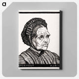 Portrait of Laren farmer's wife named Lysemeut - Julie de Grague Canvas.