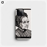 Portrait of Laren farmer's wife named Lysemeut - Julie de Graag Phone Case.