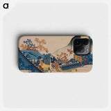 Hokusai's Poem - 葛飾 北斎 Phone Case.