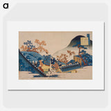 Hokusai's Poem - Katsushika Hokusai Poster.