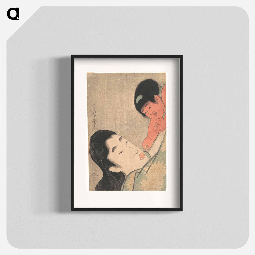 Yamauba and Kintoki - 喜多川 歌麿 Poster.