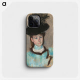 The Black Hat - Mary Cassatt Phone Case.