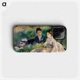 On the Grass - Pierre Auguste Renoir Phone Case.