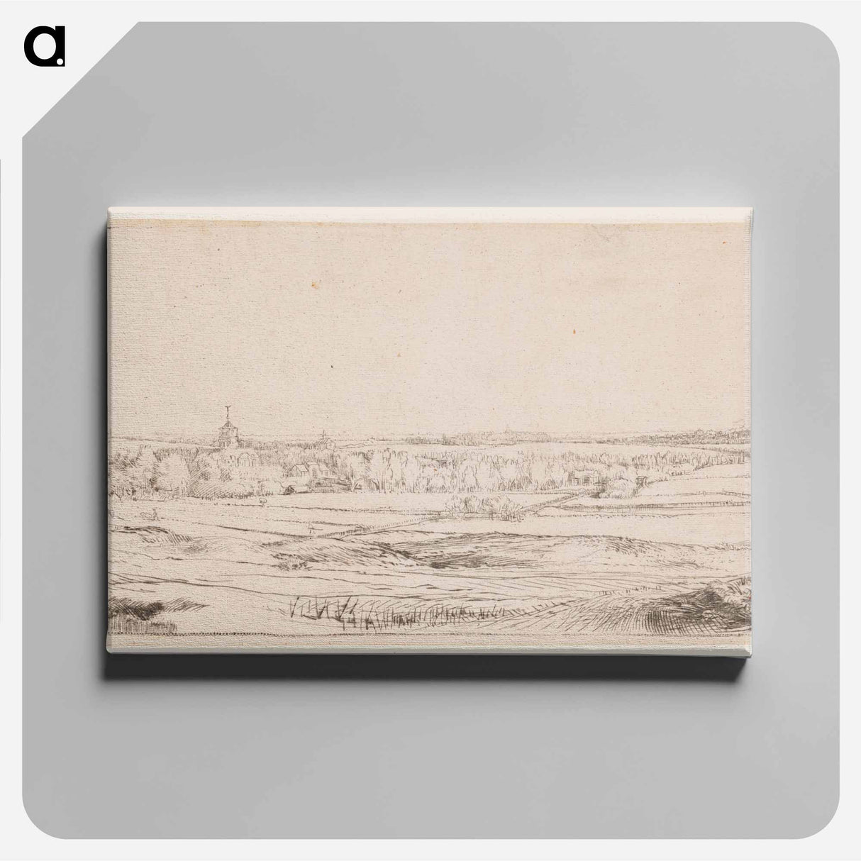 The Goldweigher's Field - Rembrandt van Rijn Canvas.