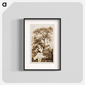 アートポスター-Woman on a Park Bench
 - セントルイス美術館 Poster.