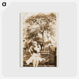 アートポストカード-Woman on a Park Bench
 - セントルイス美術館 Postcard.