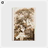 アートポストカード-Woman on a Park Bench
 - セントルイス美術館 Postcard.