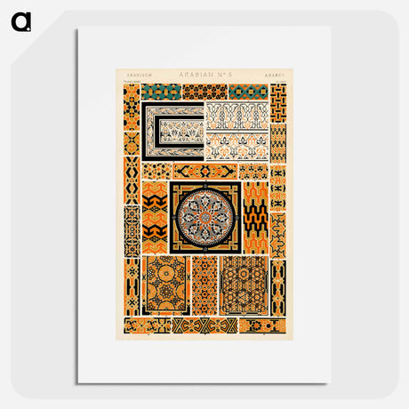 アートポスター-Nineteenth-Century Ornamental Pattern
 - 装飾の文法 Poster.