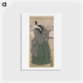 アートポストカード-Sawamura Sōjūrō III as Satsuma Gengobei - 東洲斎 写楽 Postcard.