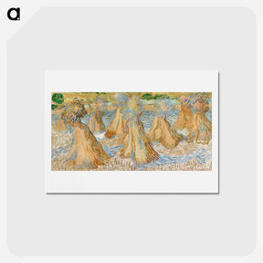 アートポストカード-Sheaves of Wheat - フィンセント ファン ゴッホ Postcard.