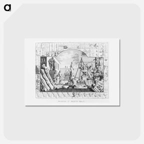 アートポストカード-The Analysis of Beauty - ウィリアム ホガース Postcard.