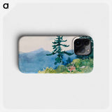 North Woods Club, Adirondacks (The Interrupted Tete-a-Tete) - Winslow Homer Phone Case.