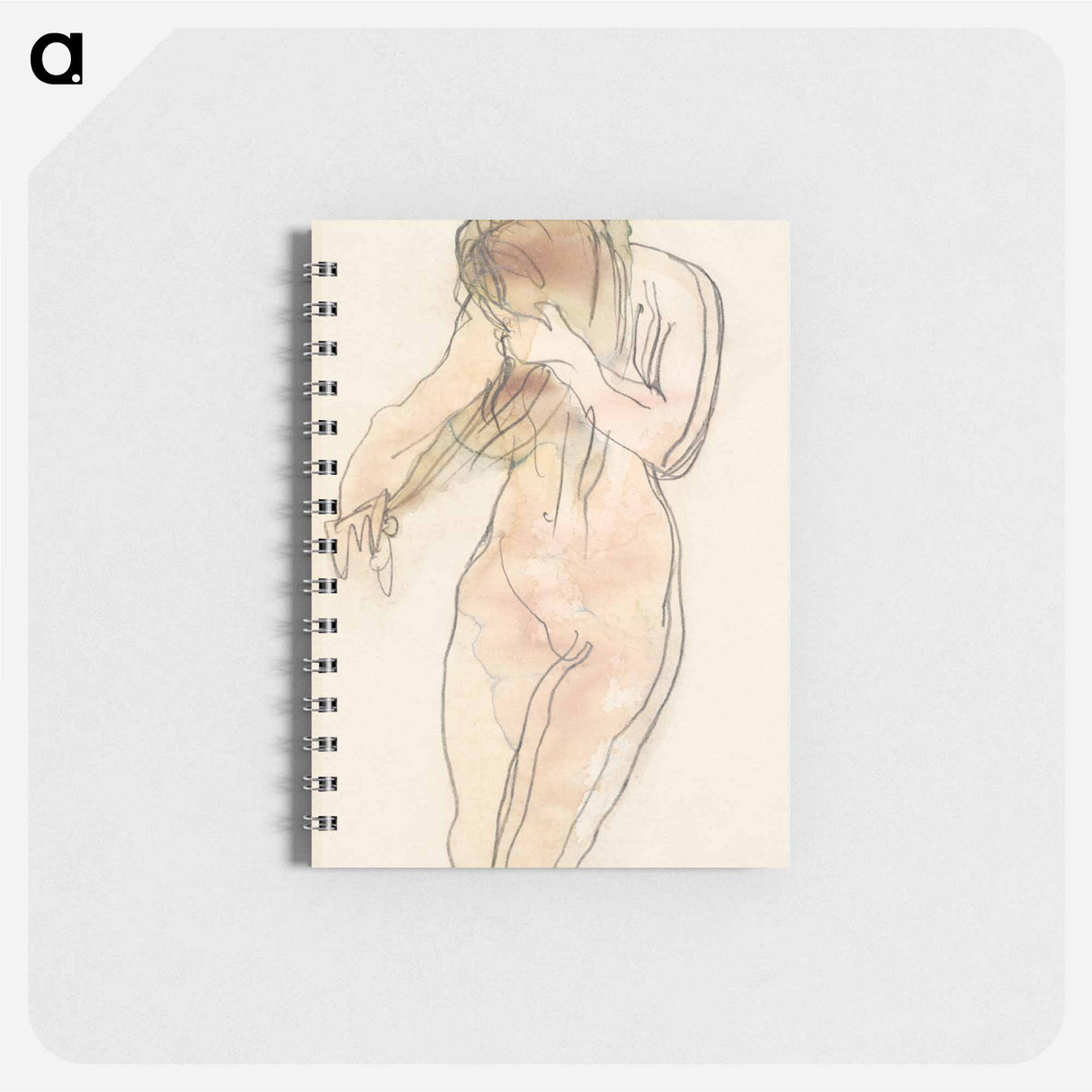 アートメモ帳-Study of nude (standing, combing her hair)
 - イェール大学アートギャラリー Memo.