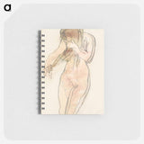 アートメモ帳-Study of nude (standing, combing her hair)
 - イェール大学アートギャラリー Memo.