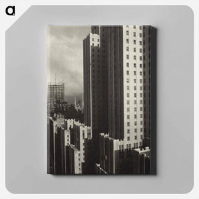 アートパネル-From My Window at the Shelton, West - アルフレッド スティーグリッツ Canvas.